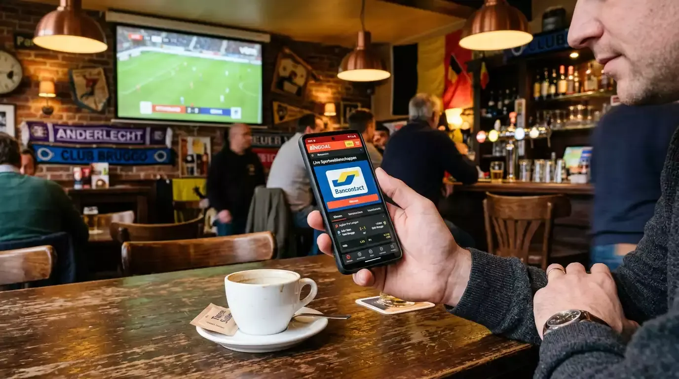 Mobiel wedden met Bancontact app op smartphone in België